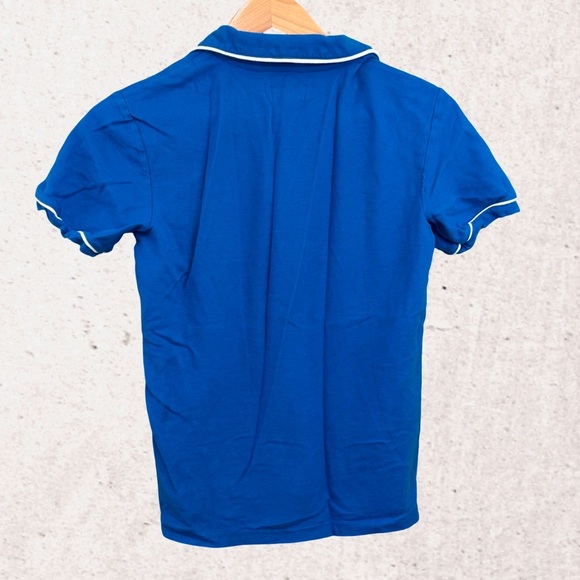 Original Penguin Blue Polo Shirt with Contrast Trim - Picture 2 of 3